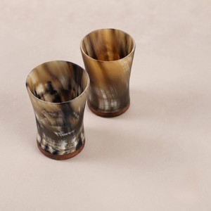 REHMAN CRAFT Verre artisanal en corne de buffle écologique, forme naturelle et design rustique, décoration de mariage et de maison de l'Uttar Pradesh - Product Image 6