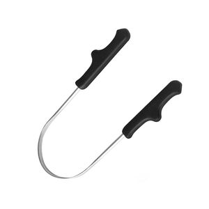 Limpiador de Lengua Eficiente de Acero Inoxidable, Raspador de Lengua Eficaz con Mango de PVC Duradero, Fuente de Alimentación Manual - Product Image 4
