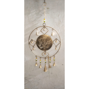 Campanas de Viento de Metal Dorado Antiguo con Forma de Pájaro, Campanas Colgantes Rústicas de Hierro, Decoración Navideña Hecha a Mano y Adorno Colgante para Días Festivos - Product Image 4