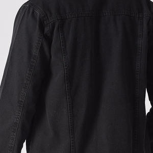 แจ็คเก็ตยีนส์ผู้ชายสั่งตัดพิเศษ แจ็คเก็ตยีนส์ผ้ายืดสีน้ำเงิน แจ็คเก็ตยีนส์ผ้าฝ้ายสีน้ำเงินสำหรับฤดูหนาว แจ็คเก็ตยีนส์เรียบง่ายสำหรับผู้ชายไซส์ใหญ่ - Product Image 3