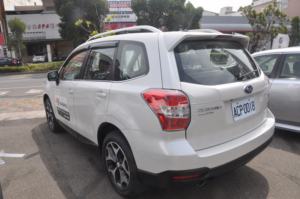 HIC Subaru Forester (SJ) 2013-2018 PMMA <b>Window</b> <b>Deflectors</b> & Rain Visor with 3M Tape Installation - Product Image 4