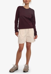 Shorts pour femmes en popeline de coton, taille mi-haute, fermeture élastique, logo personnalisé, couleur unie ivoire, séchage rapide, meilleure qualité, Bangladesh - Product Image 2