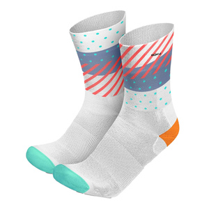 Chaussettes de sport antidérapantes pour hommes, en coton tricoté, avec compression et soutien, motif imprimé décontracté, pour le football et le soccer, nouvelle collection printemps - Product Image 1
