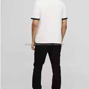 T-shirts à manches courtes pour hommes, motif baseball, tendance estivale - 100% coton, vente en gros, chemises vierges personnalisées, tissu peigné - Product Image 5