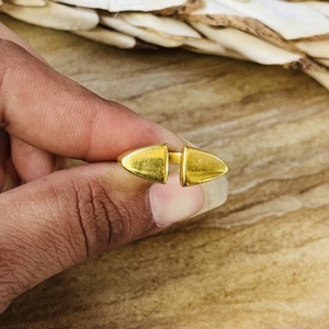 Hot Selling Modern Geometric <b>Ring</b> Gold Plated Brass <b>Ring</b> Minimalist Unisex <b>Ring</b> Dainty <b>Statement</b> Unique Design Wholesale <b>Ring</b> - Product Image 4