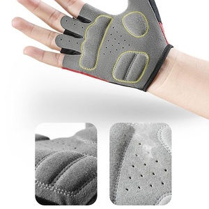 Gants de cyclisme demi-doigts Alpha Racing antidérapants, antichocs, respirants, anti-humidité, avec sangle de poignet réglable, unisexe, OEM - Product Image 6