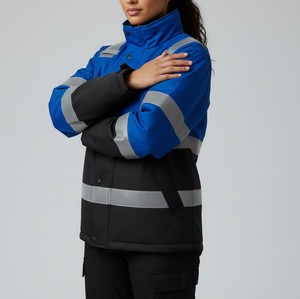 High Visibility Reflective Safety <b>Jacket</b> Custom Workwear <b>Jacket</b> For Construction Road Traffic Outdoor <b>Workers</b> - Product Image 6