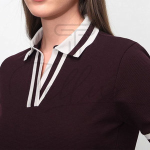 Camiseta Polo Personalizada al por Mayor, Camiseta Polo de Alta Calidad para Mujer con Logotipo Bordado o Impreso Personalizado - Product Image 6