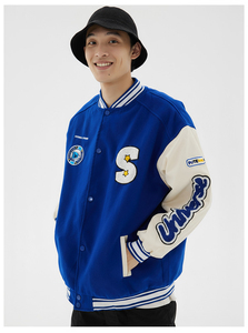 Custom Men Women Unisex Varsity <b>Jacket</b> Chenille Embroidery Patch <b>Baseball</b> <b>Bomber</b> <b>Jacket</b> Streetwear Hip Hop Coat Autumn Winter - Product Image 6
