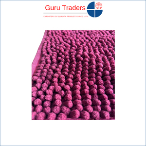 Exportador mundial que vende alfombras de baño antideslizantes de poliéster, fáciles de limpiar, hechas a máquina, con diseño de bucle sólido, desde India, en oferta. - Product Image 6