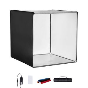 Kit Professionale per Studio Fotografico 32''x32'' con 210 Luci LED 5600K, 5 Sfondi, Adattatore di Alimentazione Incluso, Tenda con Copertura Morbida 60W - Product Image 1