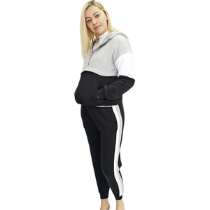 Conjunto Deportivo Femenino de Alta Calidad, 100% Algodón, Hecho a Medida, Sudadera con Capucha de Manga Larga, Pantalones con Cintura Elástica, Traje Deportivo Informal para Mujer - Product Image 4