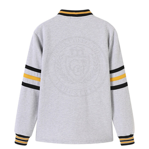 Cárdigan de punto con bordado griego de la fraternidad Phi, logotipo IPT, manga larga, suéter unisex de algodón y forro polar con cuello en V, estilo universitario. - Product Image 2