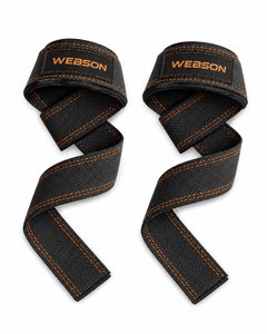 Correas de levantamiento Webson de lona antideslizantes para gimnasio, unisex, con cierre de velcro, las más vendidas, precio económico, personalizables 2026 - Product Image 5