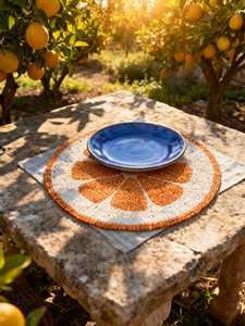 Beautiful Beaded Embroidery <b>Table</b> <b>Placemat</b> Handmade Decorative Mat for <b>Dining</b> Room Kitchen and Special Occasions - Product Image 4