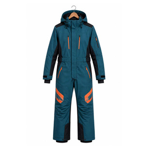 Custom Unisex One Piece Ski Suit Hooded Snowboard <b>Jumpsuit</b> Winter Snow Wear OEM Private Label Manufacturer - Product Image 1