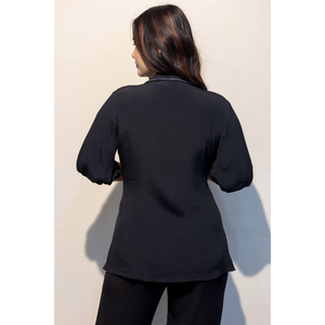 SIENNA Women Black <b>Shirt</b> Casual Lightweight Comfortable Fabric Smart Fit Everyday Wear Top - Product Image 6