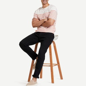 กางเกงยีนส์ทรงตรงผู้ชายดีไซน์ใหม่ สไตล์วินเทจสตรีทแวร์ - Product Image 3