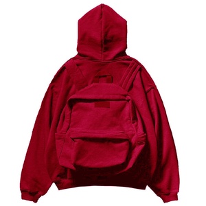 Sweat à capuche unisexe oversize avec poches, couleur unie, manches classiques, en coton French Terry, idéal pour l'automne - Product Image 1