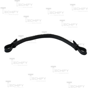 Diadema de Cuero Negro Premium para Caballo con Cristales de Corazón – Elegante Accesorio Ecuestre para Montar y Exhibiciones - Product Image 6