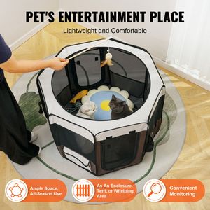 <b>Foldable</b> Indoor Pet Playpen 36 Inch Portable <b>Dog</b> <b>Crate</b> Kennel Premium Waterproof 600D Oxford Cloth for Puppy Cat - Product Image 4