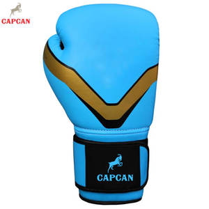 Leather Shock Absorbing Boxing Gloves with Hook and Loop Closure for Safe Training Ergonomic Design Better <b>Grip</b> and <b>Control</b> - Product Image 2