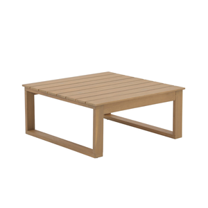 Ensemble de canapés d'angle en teck moderne pour l'extérieur, mobilier de salon de jardin, canapé modulaire pour patio avec table basse - Product Image 5