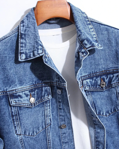 New Fashion Custom Made Men's Denim Jacket <b>Top</b> Quality Material Breathable Stylish Warm Denim Jackets With Custom Logo - Product Image 5