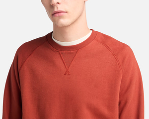 Sweat-shirt col rond B2B en gros avec impression silicone haute densité, surpiqûres contrastées, couleur personnalisée, vente en gros usine - Product Image 5