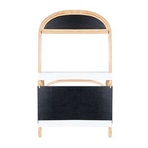 Comptoir de marché en rotin de haute qualité pour enfants avec paniers en osier, mobilier de jeu d'imitation - Product Image 2