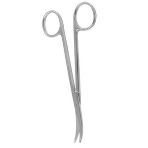 Tijeras Forman de Hoja Curva, Acero Inoxidable Pulido, Instrumento Quirúrgico Manual para Amígdalas, Quirófano ORL, Clínica CE - Product Image 2
