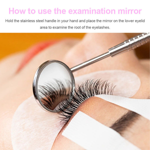 Professional Autoclavable Personalized Single Eyelash <b>Mirror</b> | Medical-Grade Stainless Steel Wall-Mounted Gold-Plated for - Product Image 2