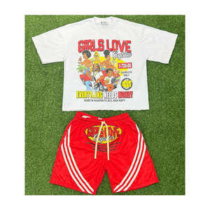 Ensemble de survêtement uni T-shirt et short pour homme, vêtements de marque, 2 pièces, vente en gros, nouvelle collection été, ensembles décontractés pour homme, manches courtes - Product Image 1