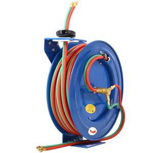 Forniture per Saldatura e Saldatrici: Tubo Industriale Retrattile in Gomma per Ossigeno e Acetilene, Doppio, 1/4 di Pollice x 100 Piedi, per Saldatura STD - Product Image 1