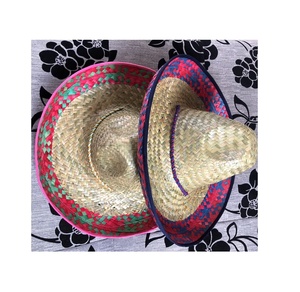 Chapeaux de paille mexicains à large bord pour spectacles culturels, soirées dansantes, voyages, événements en plein air et souvenirs d'événements - Product Image 5