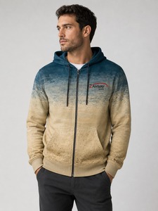 Sweat-shirt à capuche zippé personnalisé pour homme, mélange de coton, fermeture éclair intégrale, vêtements de sport décontractés pour l'extérieur, veste à capuche, nouveau style du fabricant - Product Image 3