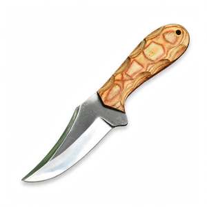 เครื่องมืออเนกประสงค์ปลายแหลมเหล็กทำมือ ด้ามไม้ลายหยัก ตกแต่งด้วยโลหะ - Product Image 3