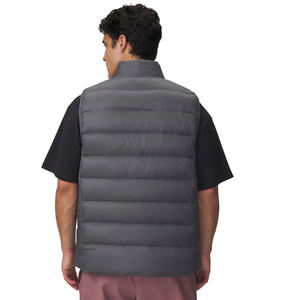 Gilet en duvet Montane gris, sans manches, entièrement zippé, col montant, thermique, doux, respirant, pour hommes - Product Image 4