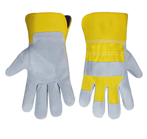Custom Made Cheap Goatskin Leather Riggers <b>Gloves</b> Wholesale Leather Handgloves - Product Image 1
