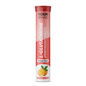 L-Glutathione Effervescent Tablets Orange Flavor 15 Count Dietary Supplement Dissolvable Fizzy <b>Drink</b> Tablets for Daily Use - Product Image 1