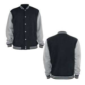 Chaquetas Deportivas Clásicas para Hombre, Estilo Universitario, de Alta Calidad, con Parches de Logotipo Personalizados, Chaqueta Universitaria con Mangas de Cuero - Product Image 4