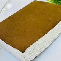 Cuaderno de Papel Hecho a Mano con Borde Decorativo, Cuaderno de Bocetos para Artistas, Álbum de Recortes, Cuaderno en Blanco Vintage para Arte, Manualidades, Dibujo y Escritura