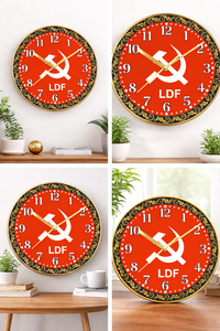 Horloge murale d'art imprimée de luxe personnalisée, motif Leader Indien, pour Thanksgiving et Noël - Product Image 3