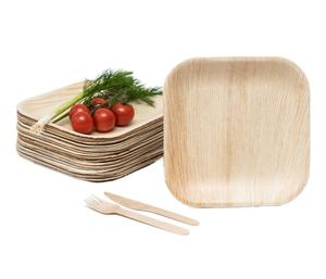 Assiettes en feuilles de bananier biodégradables, vaisselle de plein air compostable, vente en gros, fournitures de restauration respectueuses de l'environnement, plateaux robustes - Product Image 2