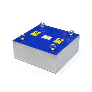 Aimant en plaque de ferrite 400x400x200 mm, aimant permanent de suspension pour convoyeur, sans danger pour les aliments, avec capacité de flexion pour la séparation industrielle - Product Image 1