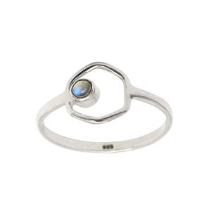 Amazing Design Solid 925 Sterling Silver <b>Ring</b> With Natural Rainbow <b>Moonstone</b> Gemstone Bohemian Design Jewelry For Women - Product Image 1