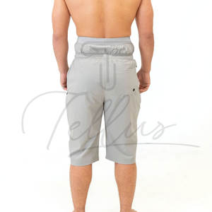 Pantalones Cortos Awrah Baratos con Logotipo Personalizado, Color Blanco Sólido, Pantalones Cortos Musulmanes para la Playa, Pantalones Cortos Awrah de 2 Capas para Hombre - Product Image 4