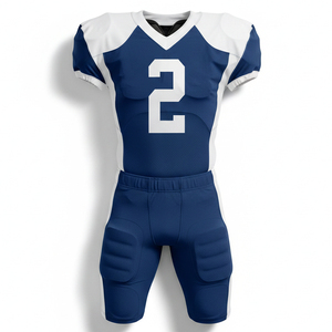 ชุดยูนิฟอร์มอเมริกันฟุตบอลแบบสั่งทำพิเศษ พิมพ์ลายแบบซับลิเมชั่นเต็มตัว เสื้อฟุตบอลสำหรับเด็กและผู้ใหญ่ คุณภาพสูง ชุดกีฬาสำหรับทีม - Product Image 1