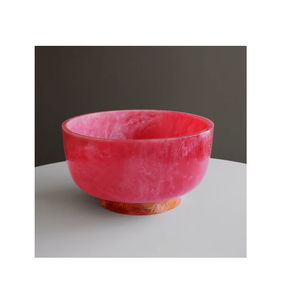 Bol en résine époxy, vaisselle artisanale, design moderne, couleur turquoise, vaisselle adaptée aux aliments, idéal pour offrir, bol à dîner - Product Image 2