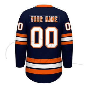 Camiseta de Hockey sobre Hielo Unisex de la Mejor Calidad, Blanca, Deportiva, con Logotipo Personalizado, Sublimada/Bordada, Transpirable y Antibacteriana - Product Image 2